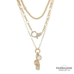 Park Lane ASPEN Necklace 3 in 1 Layered Removable Charms Interchangeable NWT